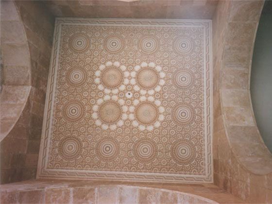 Ceiling Mosque Hassan II seen from the Sea