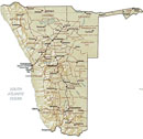 map of Namibia