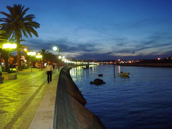 Lagos Harbor by night