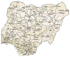 map of Nigeria