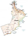 map of Oman