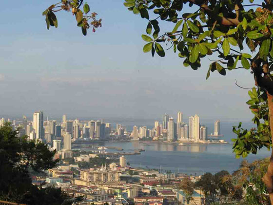 view on Panama City picture by Dirk van der Made