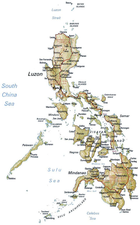 map of the Philippines