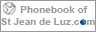 Phonebook of St Jean de Luz.com