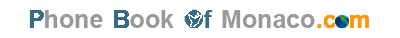 Phonebook of Monaco.com - Annuaire Monaco - find Companies and People in Monaco