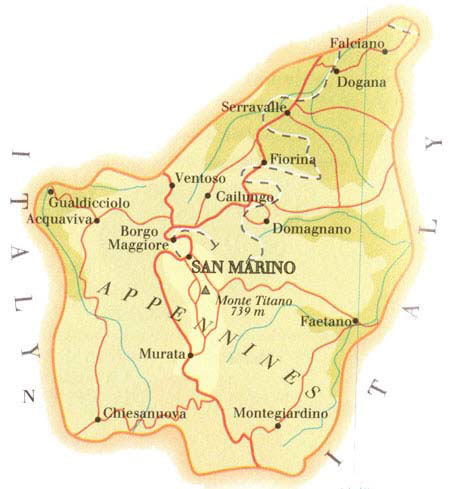 map of San Marino