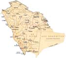 map of Saudi Arabia