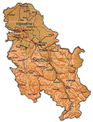 map of Serbia