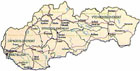 clickable map of Slovakia