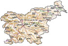 clickable map of Slovenia