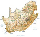 map of South Africa