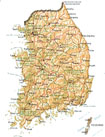 map of South Korea