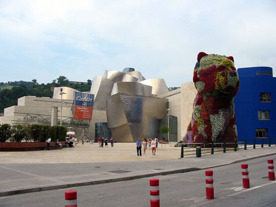Bilbao Entrance of the Guggenheim Museum