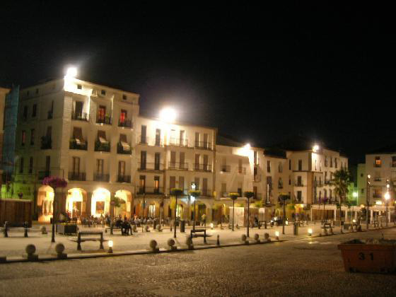 Caceres at night