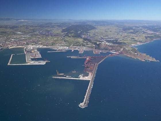 view over Gijon