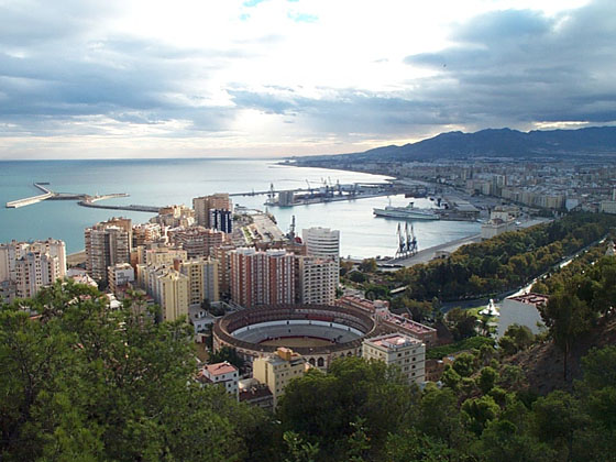 view over Malaga
