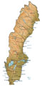 map of Sweden