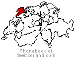 Swiss Canton Map