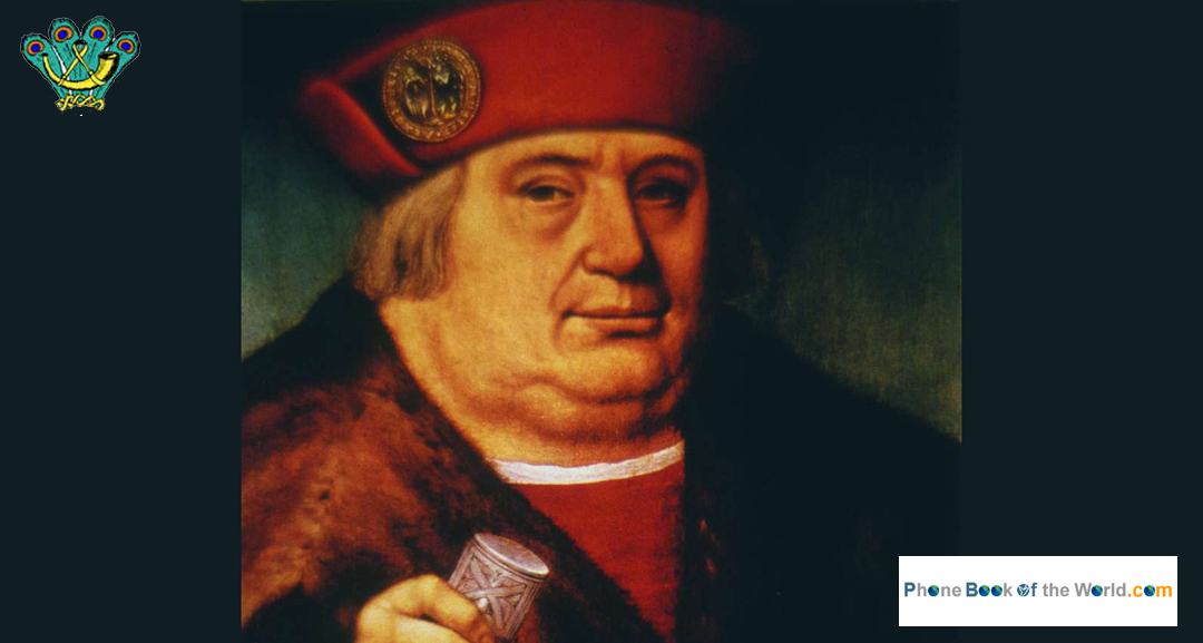 1490s: Franz von Taxis (1459 - 1517), founder of the Postal Services connected to the Phone Book of the World through history Franz von Taxis