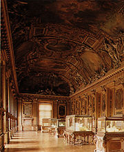 the Gallerie Appolon in the Louvre shows the Crow Jewels of France