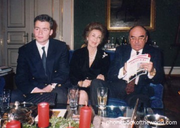 Ben Solms, editor of the Phonebook with Aimee de Heeren and Prince Johannes
