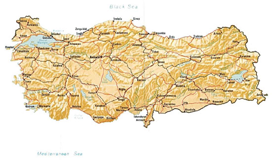Map of Turkey