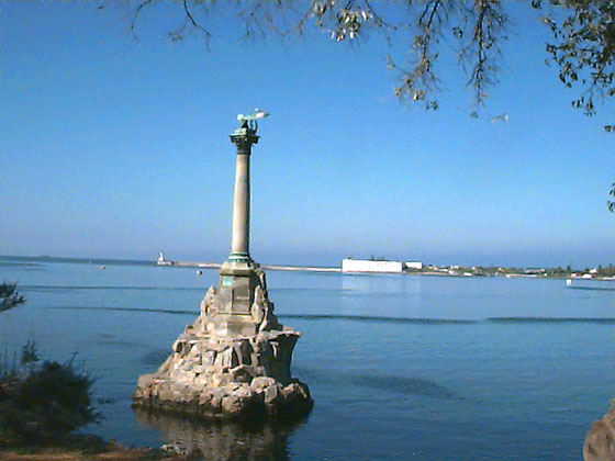 Sevastopol Greek Statue in the Water