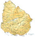 map of Uruguay