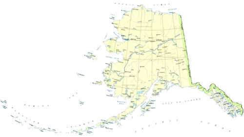 map of Alaska