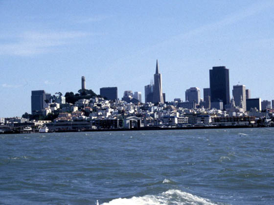 San Francisco seen from water