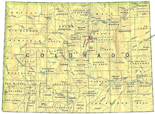 map of Colorado