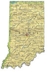 map of Indiana