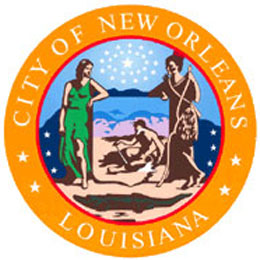 Website of the city administration of New Orleans