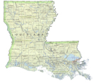 map of Louisiana