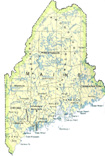 map of Maine