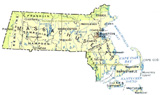 click on the map of Massachusetts