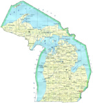 map of Michigan