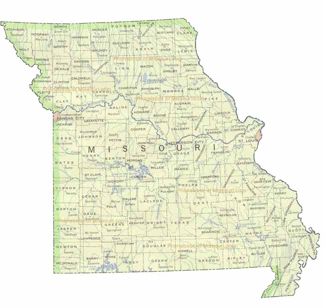 map of Missouri
