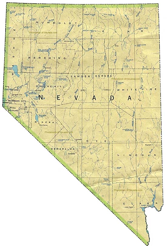 map of Nevada