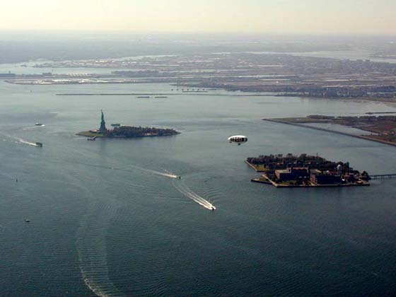 View on the Statue of Liberty