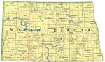 click on the map of North Dakota