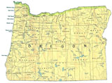 map of Oregon