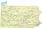 click on the map of Pennsylvania