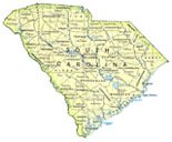 map of South Carolina