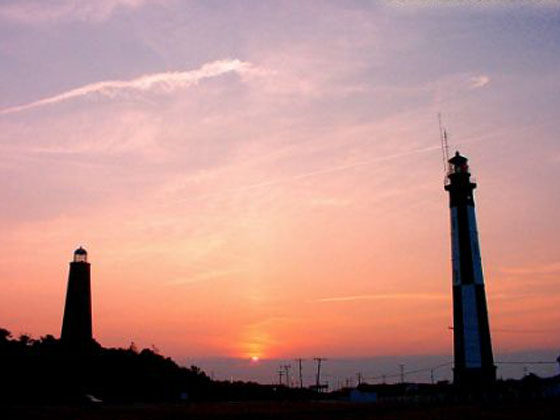 the old and the new Lighthouse of Virginia Beach