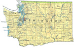map of Washington