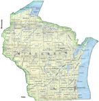 map of Wisconsin