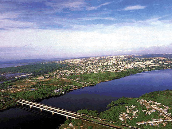 view over Guayana City