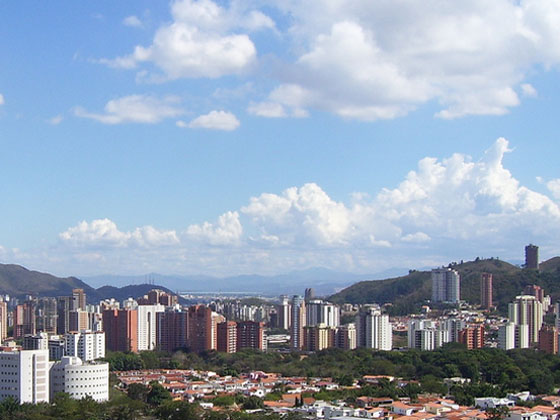 view over Valencia, Venezuela